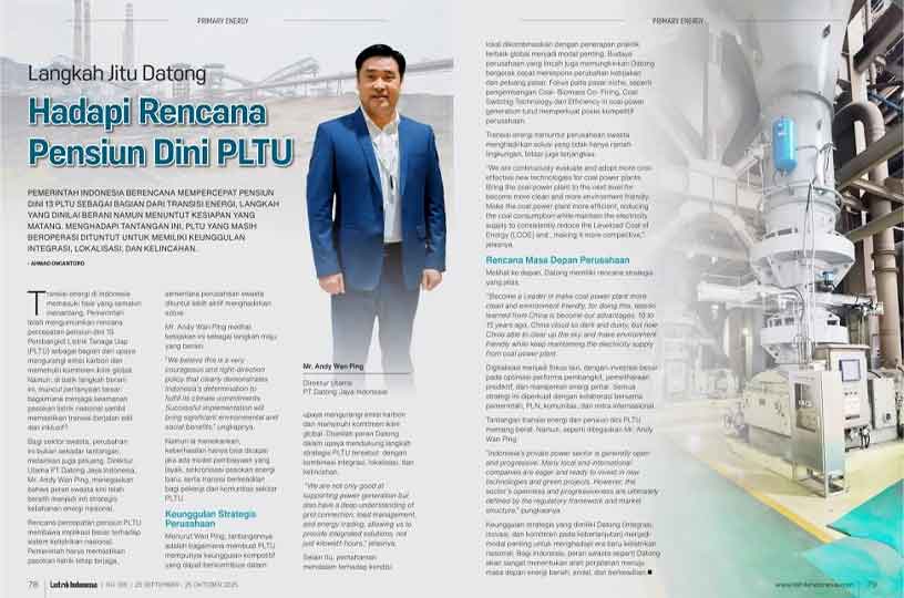 Exclusive Interview | Dialogue with GM Wan Ping: DaTongLongYuan’s Thinking and Action in Indonesia’s Energy Transition